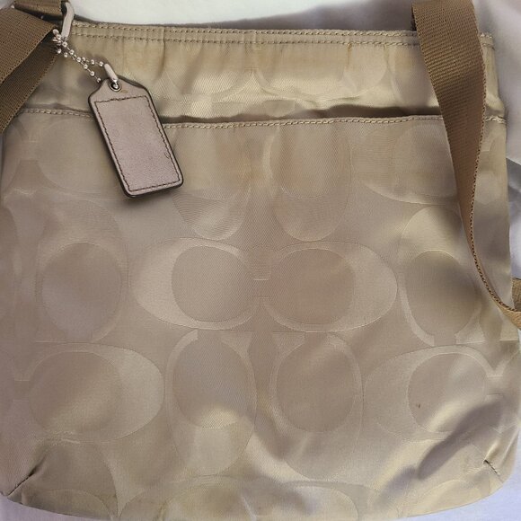 Coach Signature Getaway Nylon File Crossbody Shoulder Bag, potentially model F77 - Picture 3 of 6